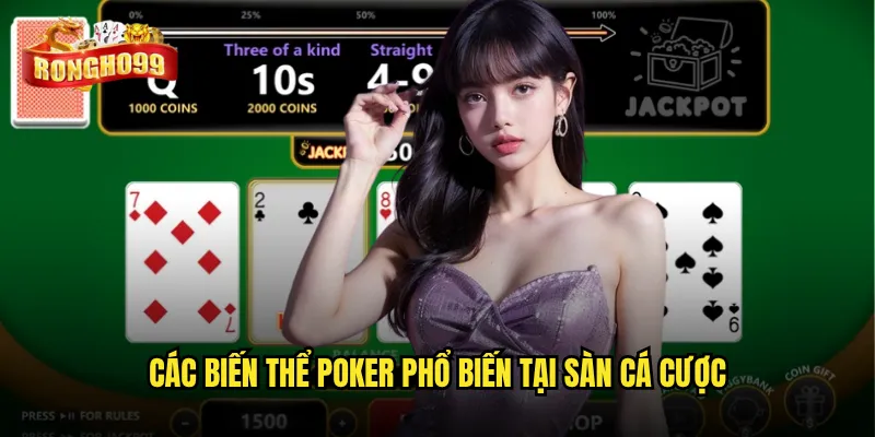Poker Rongho99 có phải lựa chọn hàng đầu cho người chơi Việt? 2 Các biến thể poker phổ biến tại sàn cá cược