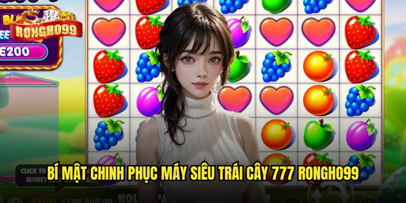 Bí mật chinh phục máy siêu trái cây 777 Rongho99
